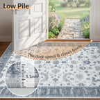 Washable Rug Vintage Boho Living Room