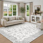 Washable Rug Vintage Boho Living Room