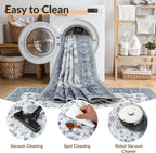 Washable Rug Vintage Boho Living Room