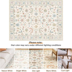 Washable Rug Vintage Boho Living Room