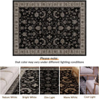 Washable Rug Vintage Boho Living Room