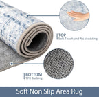 Washable Rugs for Living Room Large Non