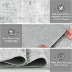 Washable Rugs for Living Room Large Non