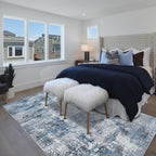 Washable Rugs for Living Room Large Non
