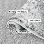 Washable Rugs for Living Room Large Non