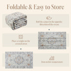 Washable Rugs for Living Room Area Bedroom Short