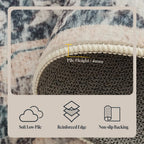 Washable Rugs for Living Room Area Bedroom Short