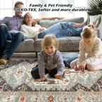 Washable Rugs for Living Room Area Bedroom Short