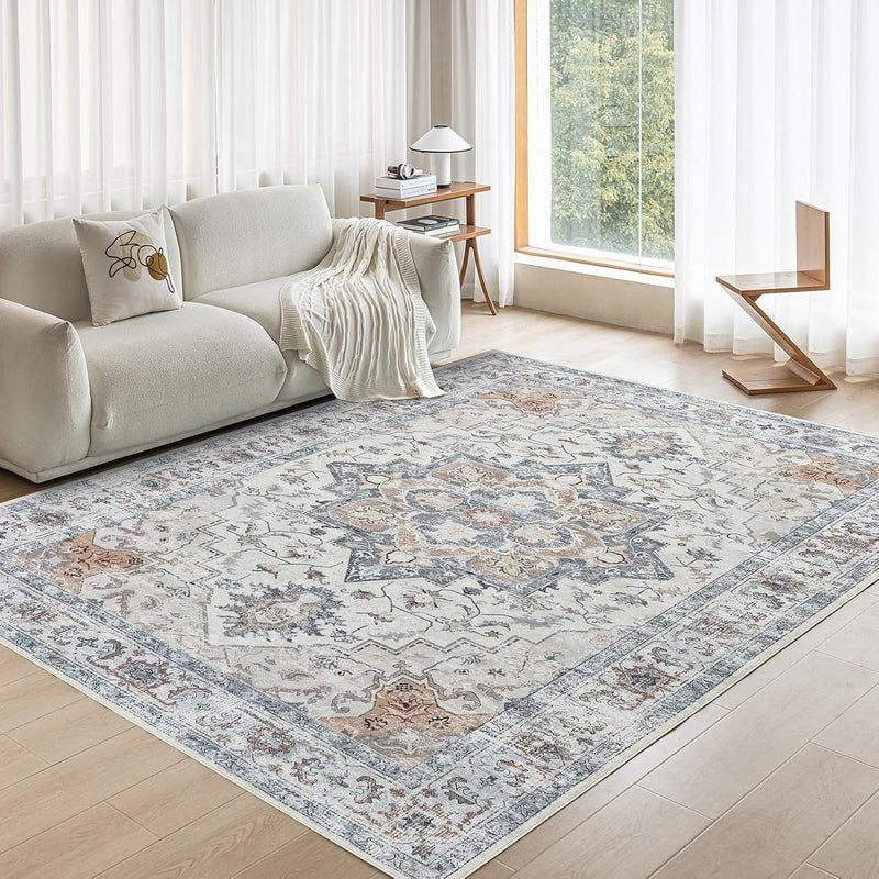Washable Rugs Living Room Short Pile Area Rug