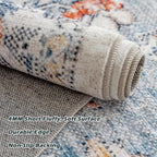 Washable Rugs for Living Room Area Bedroom Short