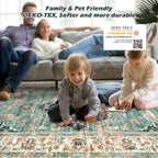 Washable Rugs for Living Room Area Bedroom Short
