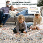 Washable Rugs for Living Room Area Bedroom Short