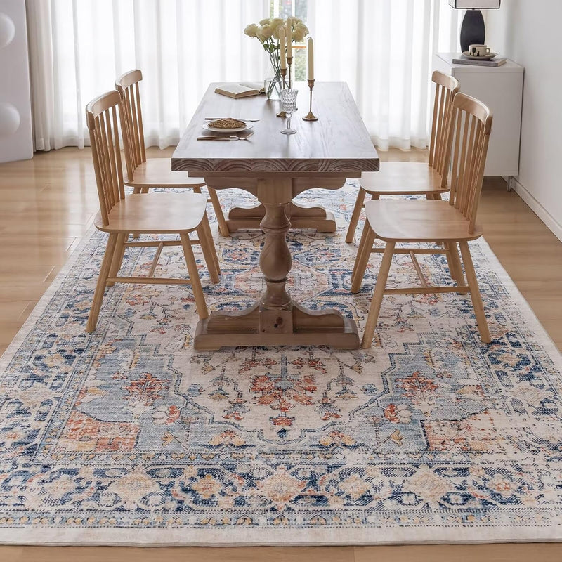 Washable Rugs Living Room Short Pile Area Rug