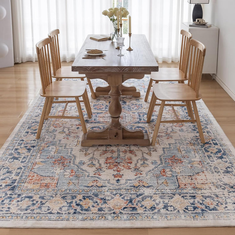 Washable Rugs Living Room Short Pile Area Rug