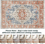 Washable Rugs for Living Room Area Bedroom Short