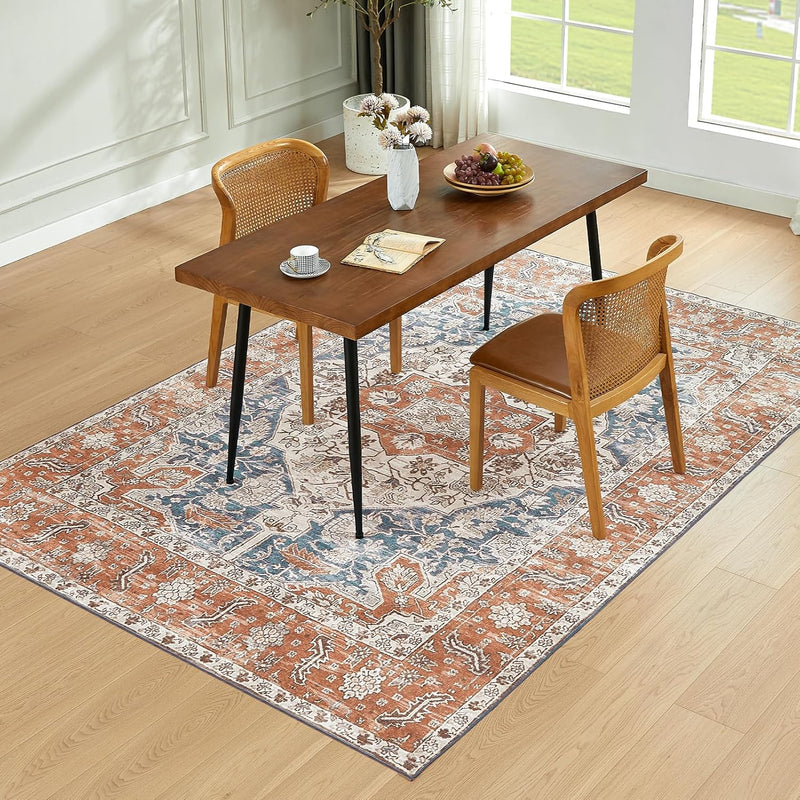 Washable Rugs Living Room Short Pile Area Rug