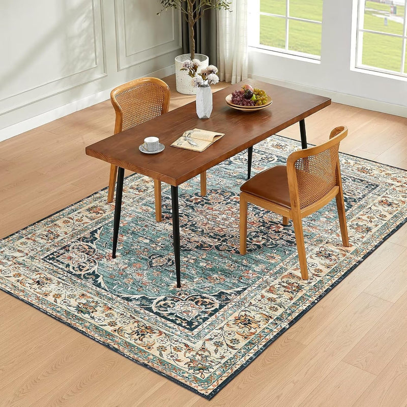 Washable Rugs Living Room Short Pile Area Rug