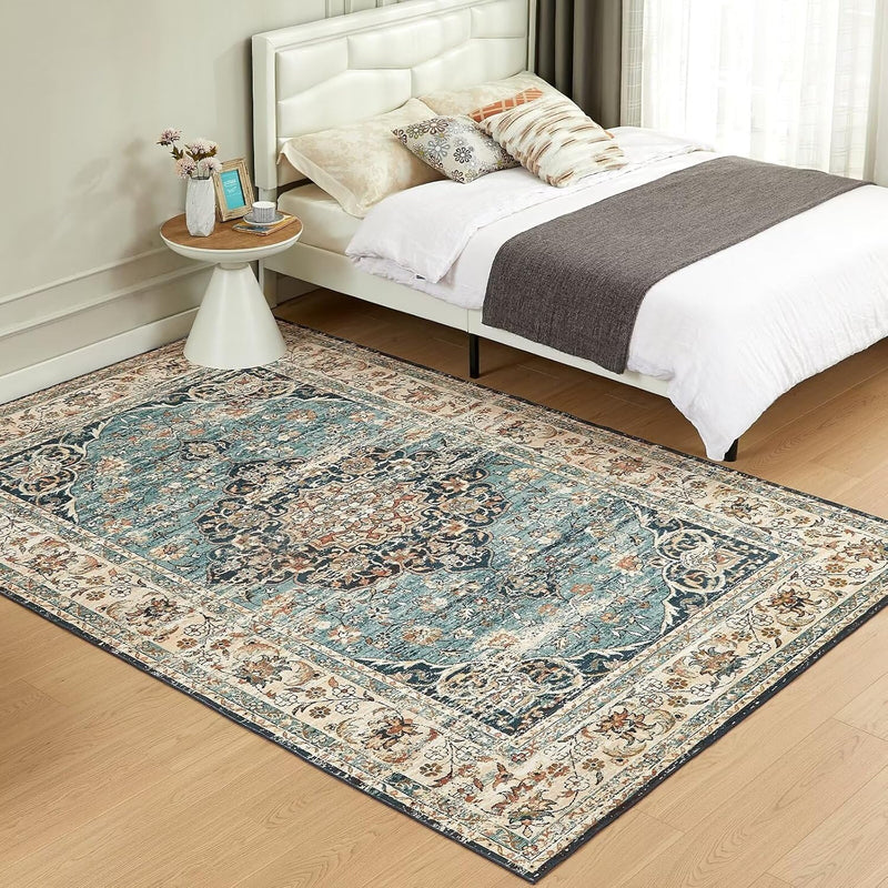 Washable Rugs Living Room Short Pile Area Rug