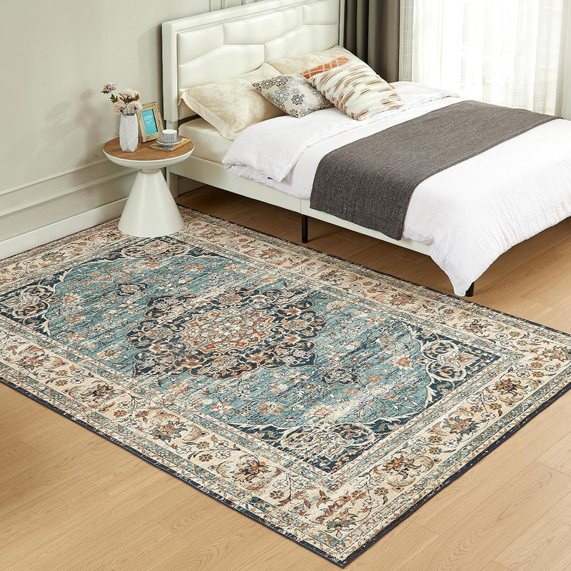 Washable Rugs Living Room Short Pile Area Rug