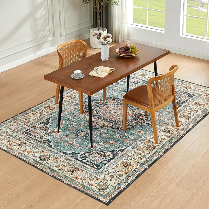 Washable Rugs Living Room Short Pile Area Rug