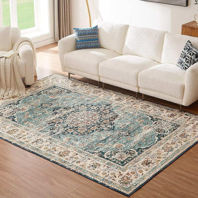 Washable Rugs Living Room Short Pile Area Rug