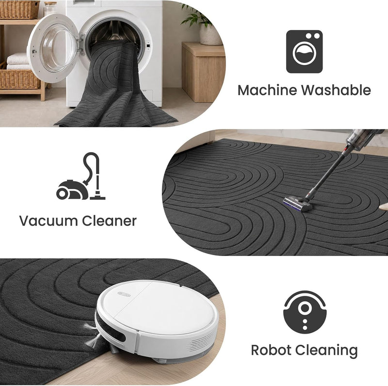 Washable Rugs for Living Room Bedroom