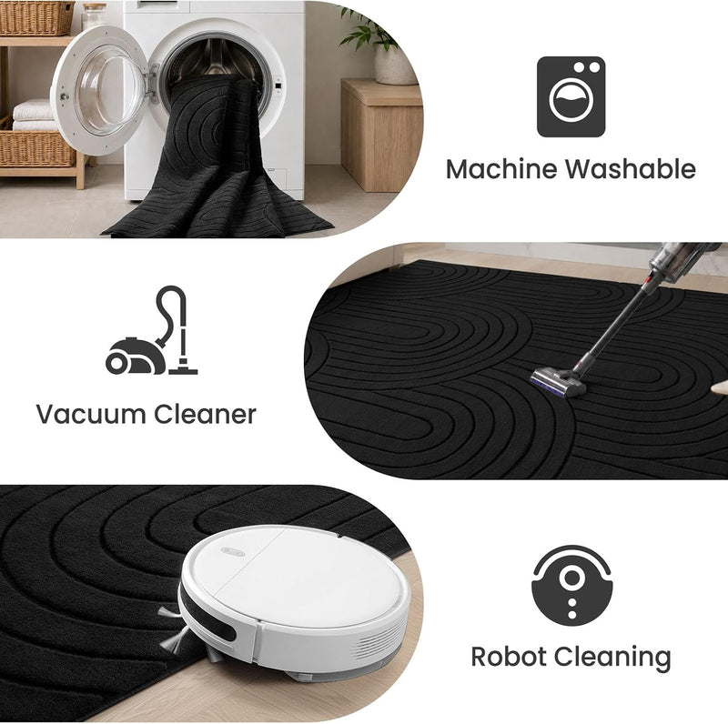 Washable Rugs for Living Room Bedroom