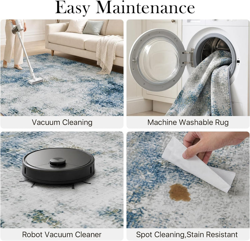 Washable Rugs for Living Room Large Centre