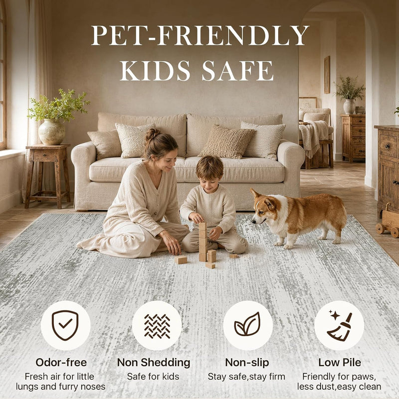 Washable Rugs for Living Room Large Centre