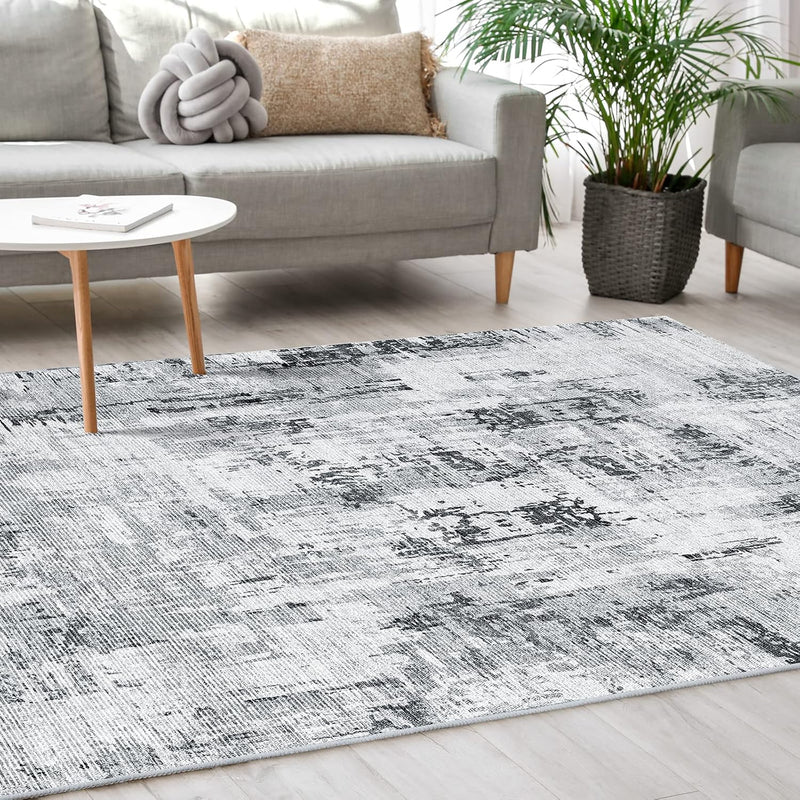 Washable Rugs for Living Room Large Modern Soft