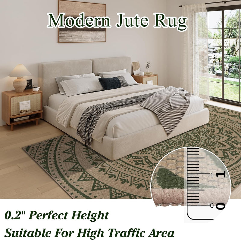 Washable Rugs for Living Room Mandala