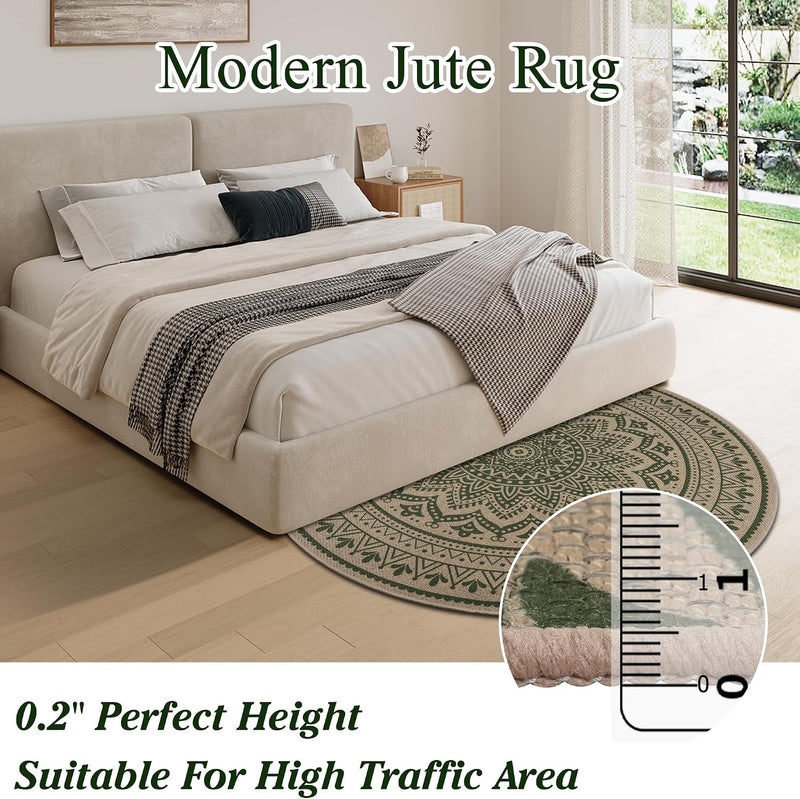 Washable Rugs for Living Room Mandala