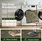 Washable Rugs for Living Room Mandala