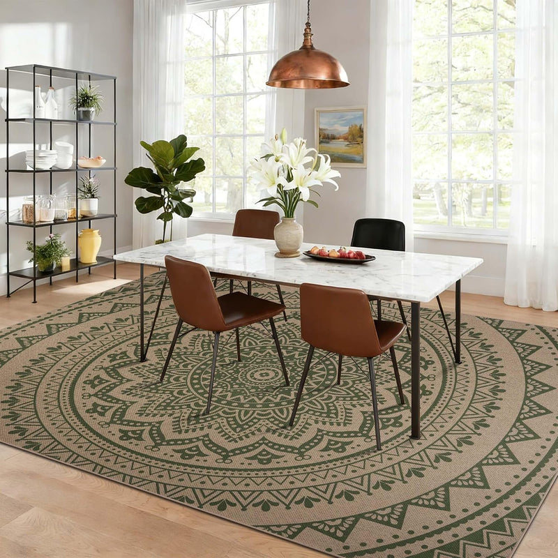 Washable Rugs for Living Room Mandala