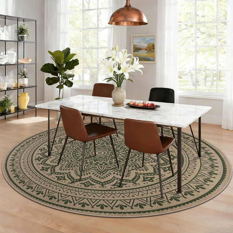 Washable Rugs for Living Room Mandala