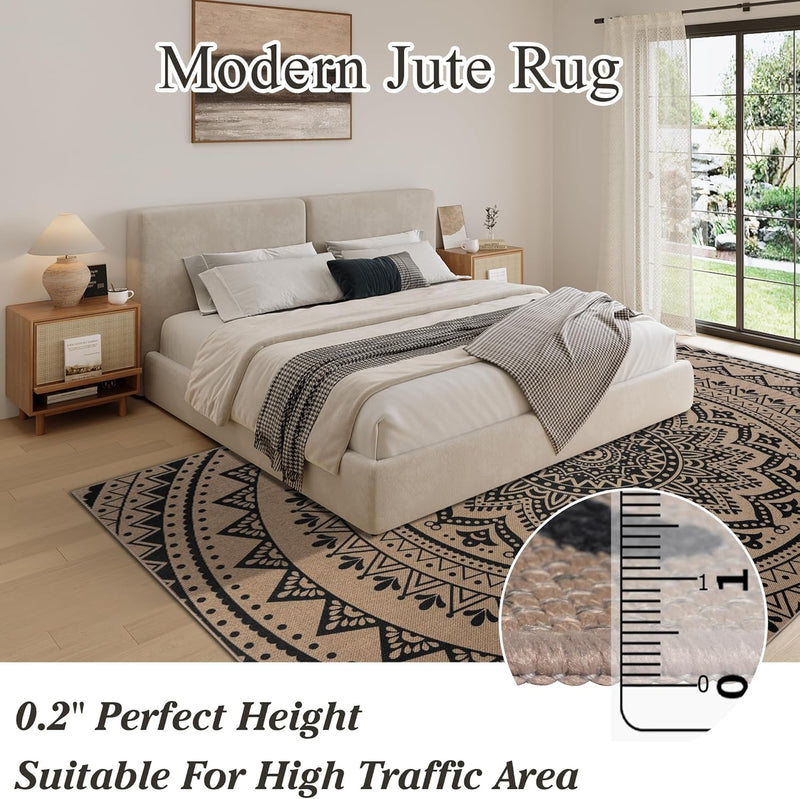 Washable Rugs for Living Room Mandala
