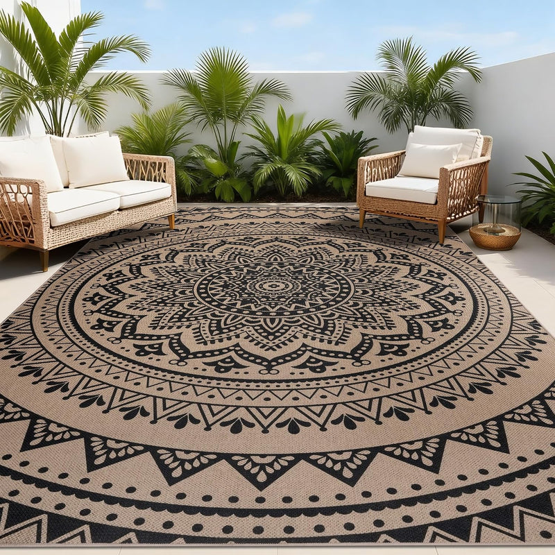 Washable Rugs for Living Room Mandala