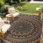 Washable Rugs for Living Room Mandala