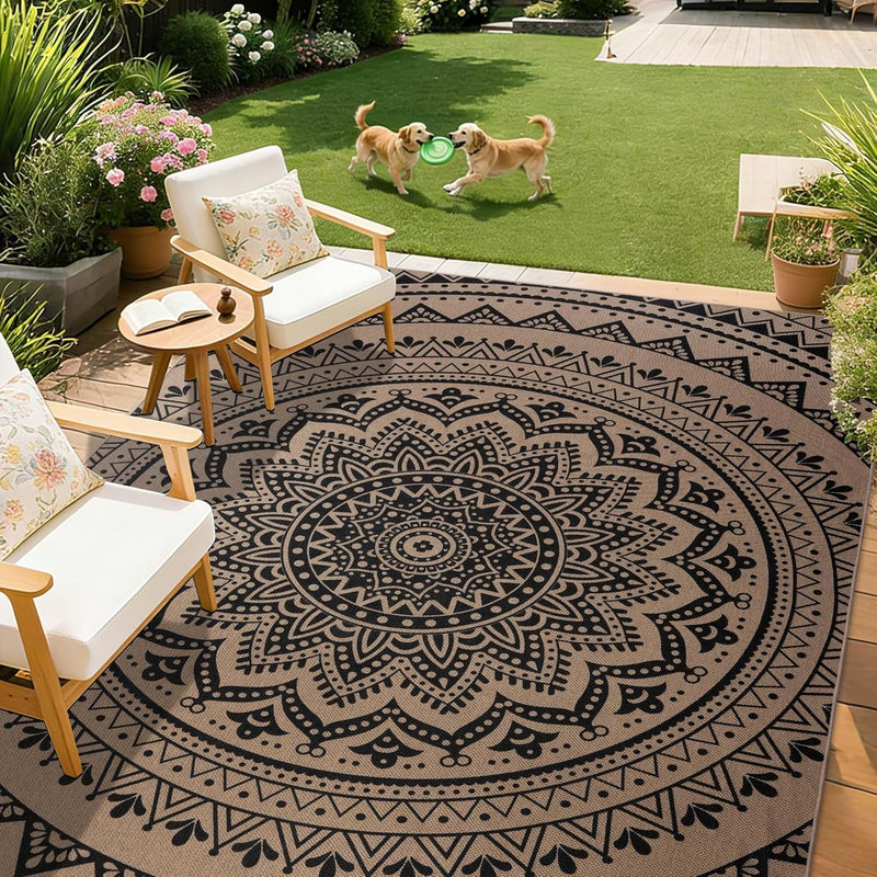 Washable Rugs for Living Room Mandala