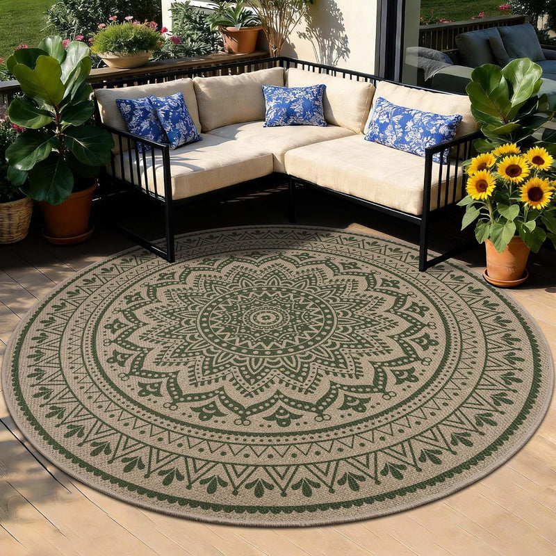 Washable Rugs for Living Room Mandala