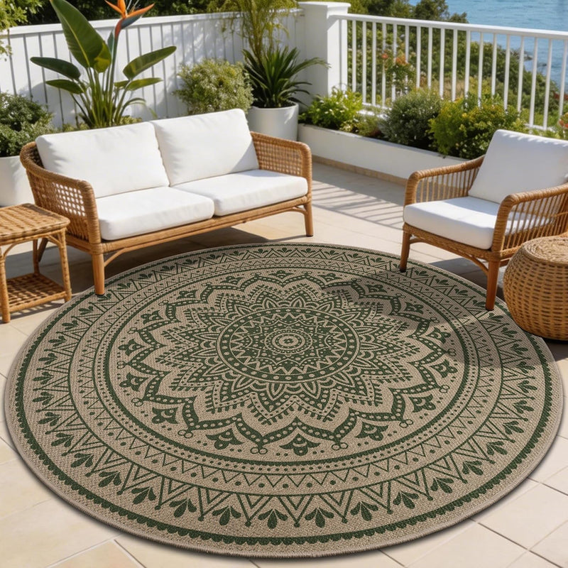Washable Rugs for Living Room Mandala
