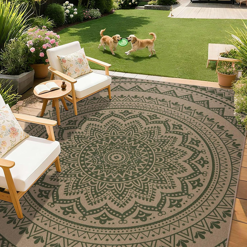 Washable Rugs for Living Room Mandala