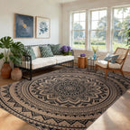 Washable Rugs for Living Room Mandala