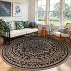 Washable Rugs for Living Room Mandala