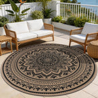 Washable Rugs for Living Room Mandala