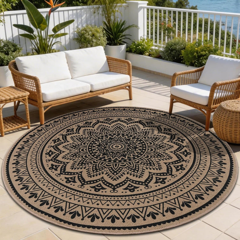 Washable Rugs for Living Room Mandala