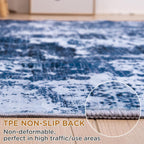 Washable Rugs for Living Room Modern Soft Faux