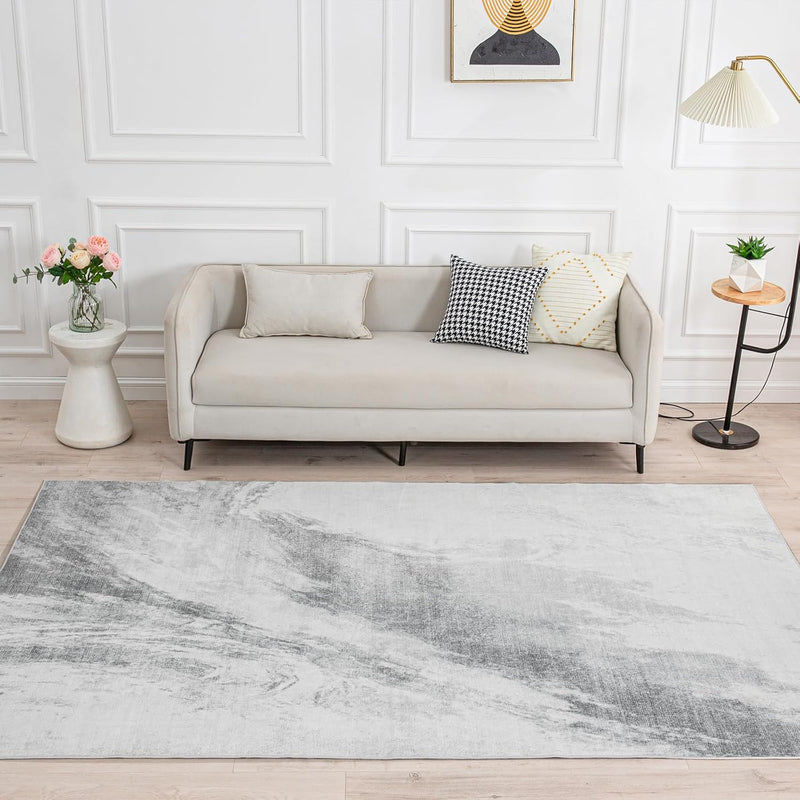 Washable Rugs for Living Room Large Modern Soft