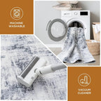 Washable Rugs for Living Room Modern Soft Faux