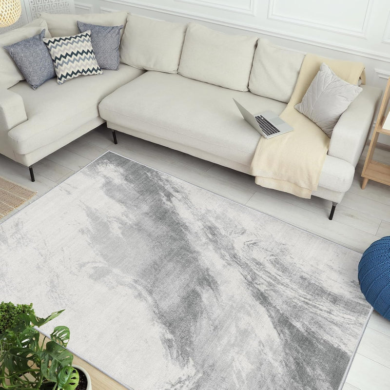 Washable Rugs for Living Room Large Modern Soft